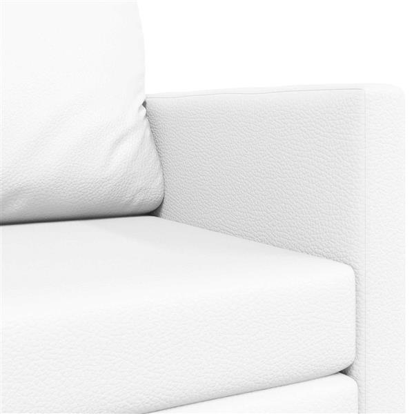 Grote foto vidaxl vouwsofa bed wit 124 x 71 x 78 cm pvc huis en inrichting bankstellen