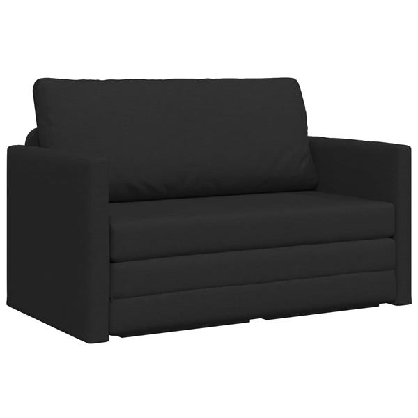 Grote foto vidaxl vouwsofa bed zwart 124 x 71 x 78 cm stof huis en inrichting bankstellen