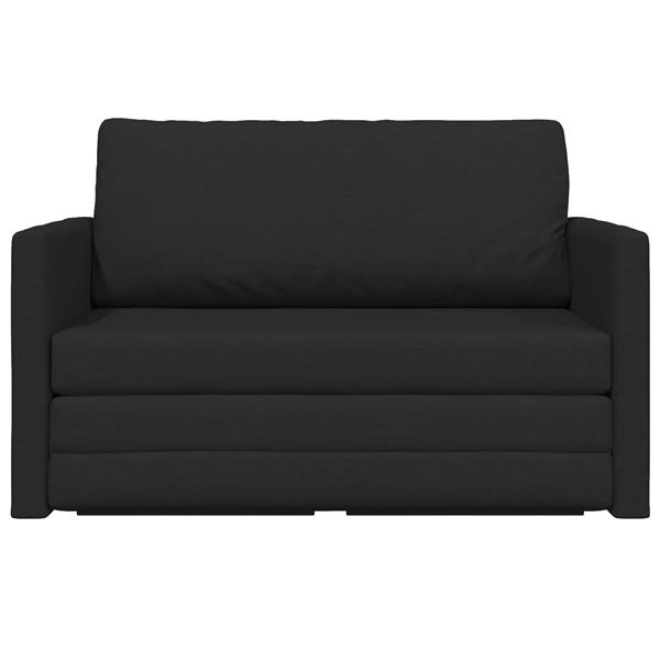 Grote foto vidaxl vouwsofa bed zwart 124 x 71 x 78 cm stof huis en inrichting bankstellen