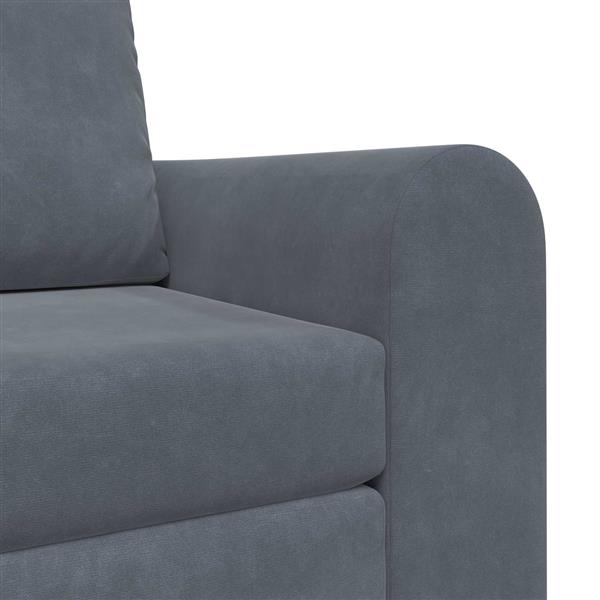 Grote foto vidaxl vouwsofa bed donkergrijs 98 x 71 x 83 cm fluweel huis en inrichting bankstellen