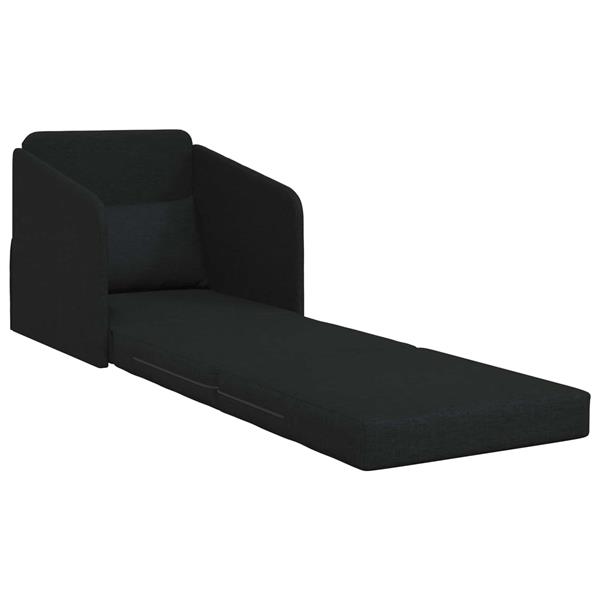 Grote foto vidaxl vouwsofa bed zwart 65 x 80 x 83 cm stof huis en inrichting bankstellen