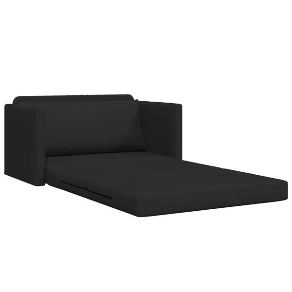 Grote foto vidaxl vouwsofa bed zwart 124 x 71 x 78 cm stof huis en inrichting bankstellen