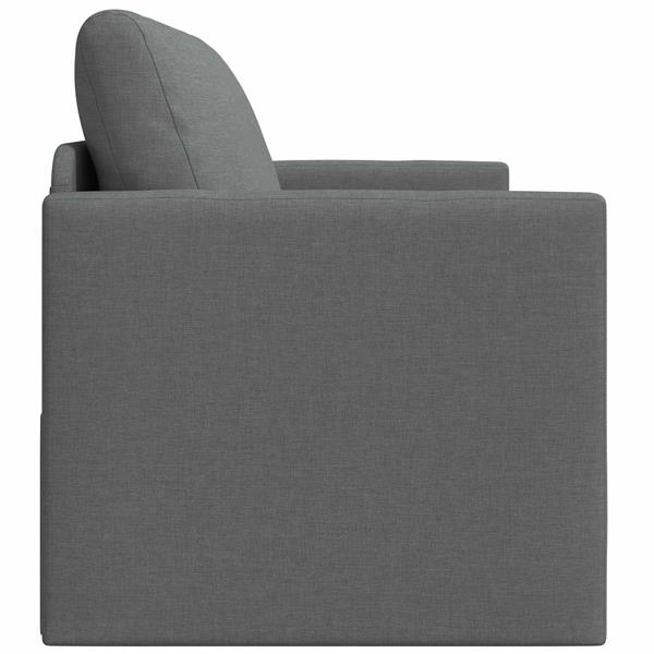 Grote foto vidaxl vouwsofa bed donkergrijs 124 x 71 x 78 cm stof huis en inrichting bankstellen