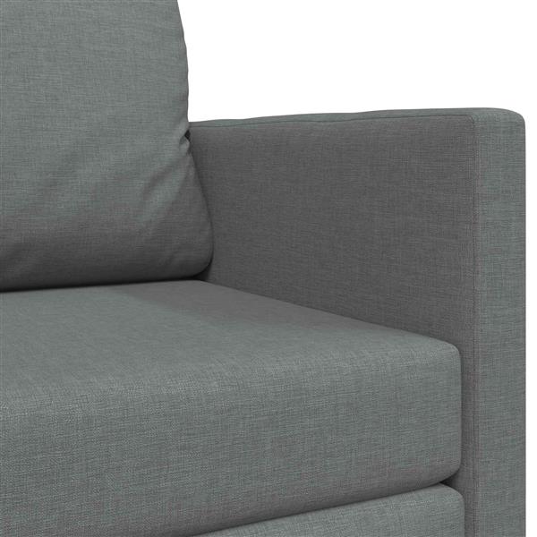 Grote foto vidaxl vouwsofa bed donkergrijs 124 x 71 x 78 cm stof huis en inrichting bankstellen