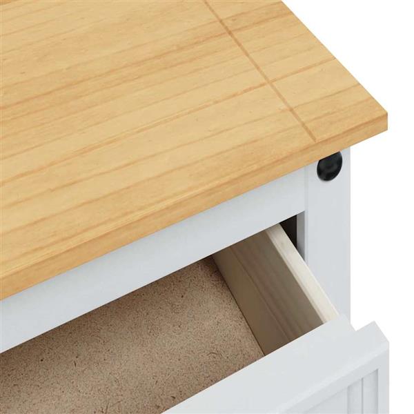 Grote foto vidaxl opbergkisten met lade wit 112 x 40 x 75 cm massief grenenhout huis en inrichting woningdecoratie