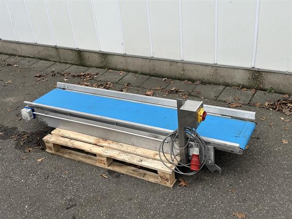 Grote foto transportband roestvrij staal 190 x 33 cm agrarisch transportbanden