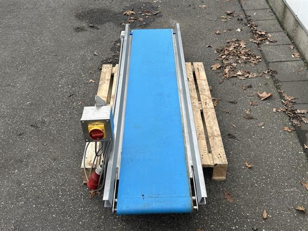 Grote foto transportband roestvrij staal 190 x 33 cm agrarisch transportbanden