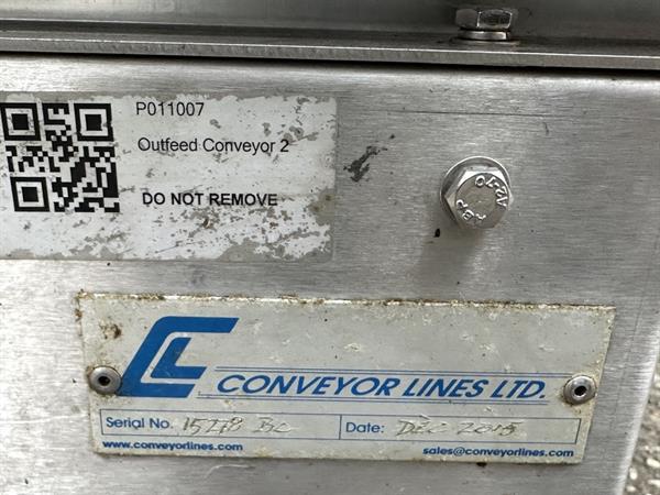 Grote foto transportband roestvrij staal 190 x 33 cm agrarisch transportbanden