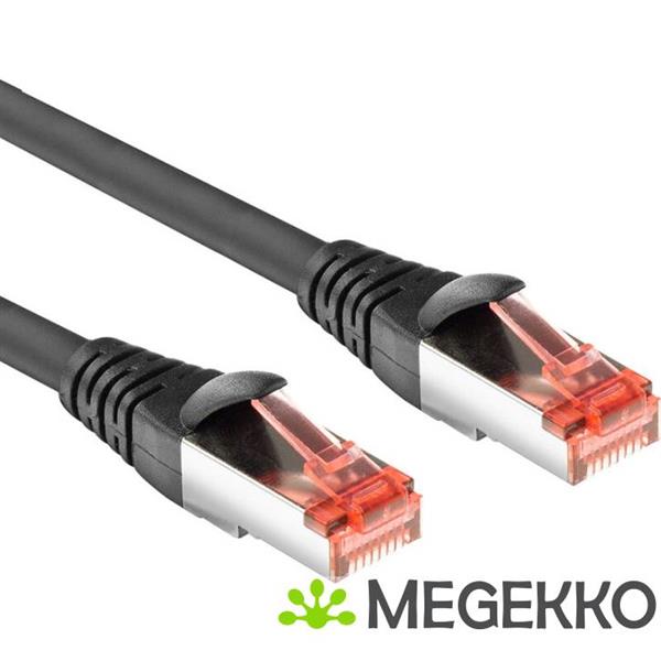 Grote foto act zwarte 10 meter pvc u ftp cat6a high flexibility tangle free patchkabel snagless met rj45 connec computers en software netwerkkaarten routers en switches