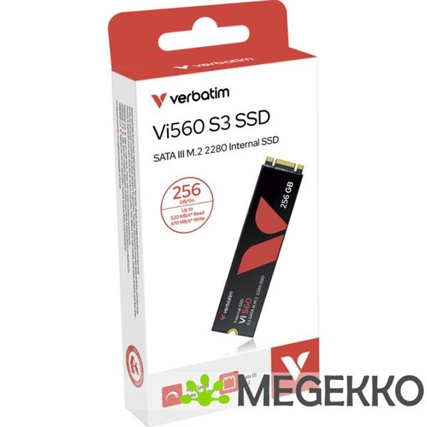 Grote foto verbatim vi560 s3 256gb m.2 ssd computers en software harde schijven
