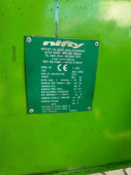 Grote foto niftylift ruw terrein hoogwerker hybride doe het zelf en verbouw hoogwerkers