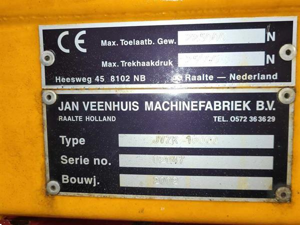 Grote foto veenhuis zandkipper jvzk 18000 agrarisch aanhangwagens