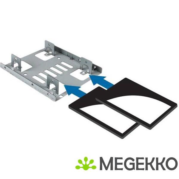 Grote foto startech.com dubbele 2 5 inch naar 3 5 inch hdd steun voor sata harde schijven 2 5 inch naar 3 5 inc computers en software overige computers en software