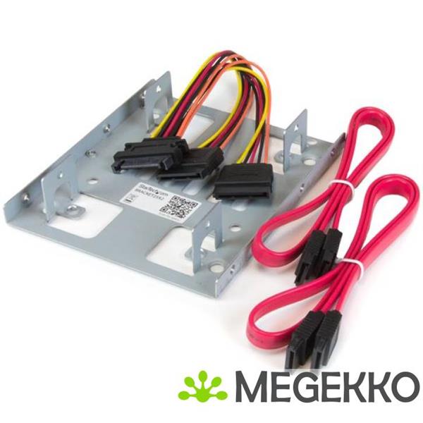 Grote foto startech.com dubbele 2 5 inch naar 3 5 inch hdd steun voor sata harde schijven 2 5 inch naar 3 5 inc computers en software overige computers en software
