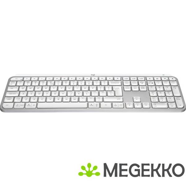 Grote foto logitech mx keys s grijs toetsenbord draadloos wit computers en software toetsenborden