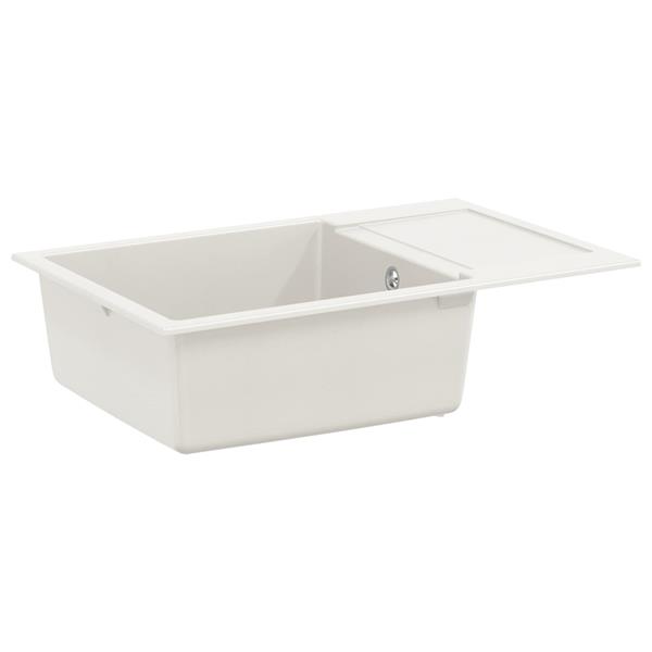 Grote foto vidaxl wasbak wit 780 x 500 mm 80 kwarts en 20 hars huis en inrichting keukens