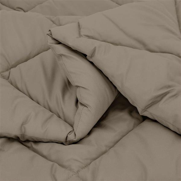 Grote foto vidaxl winter dekbed lichtgrijs 200 x 155 cm microfiber huis en inrichting bedden