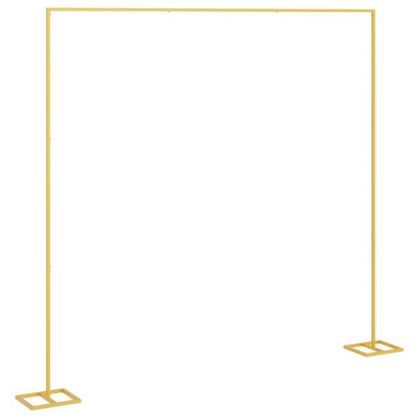 Grote foto vidaxl trouwrand goud 338 x 35 x 300 cm staal tuin en terras overige tuin en terras