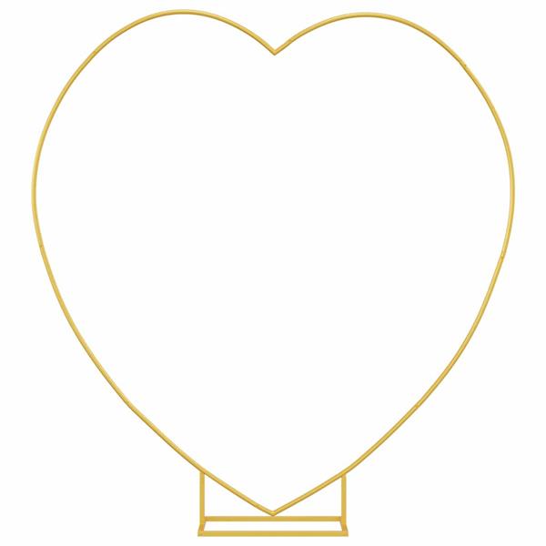 Grote foto vidaxl trouwrand goud 195 x 35 x 211 cm staal tuin en terras overige tuin en terras