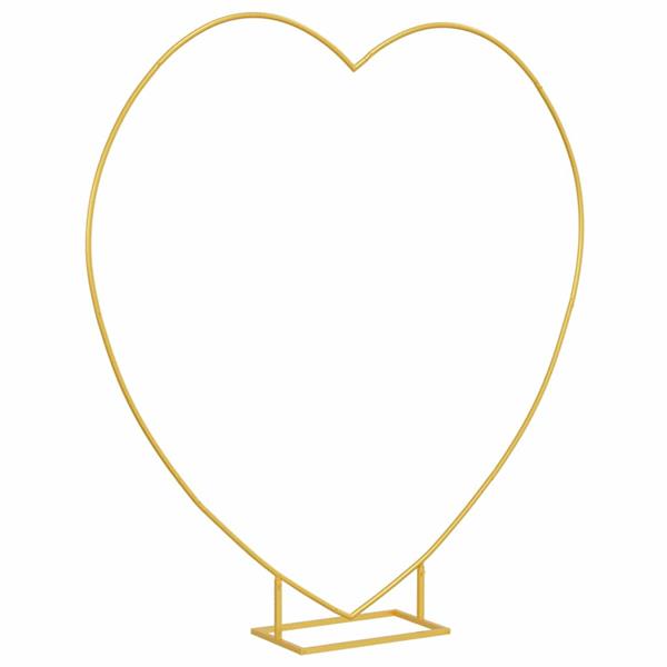 Grote foto vidaxl trouwrand goud 195 x 35 x 211 cm staal tuin en terras overige tuin en terras