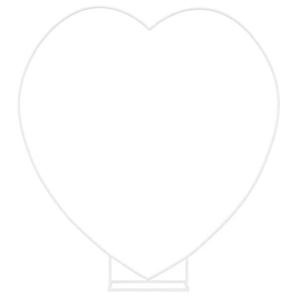 Grote foto vidaxl trouwrand wit 195 x 35 x 211 cm staal tuin en terras overige tuin en terras