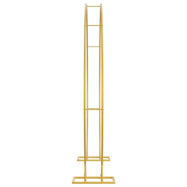 Grote foto vidaxl trouwrand goud 220 x 45 x 200 cm staal tuin en terras overige tuin en terras