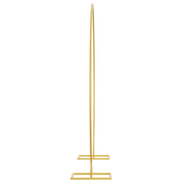 Grote foto vidaxl trouwrand goud 220 x 45 x 200 cm staal tuin en terras overige tuin en terras