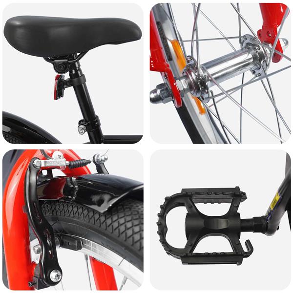 Grote foto vidaxl kinderfiets 20 inch voor 6 11 jaar oud zwart fietsen en brommers herenfietsen