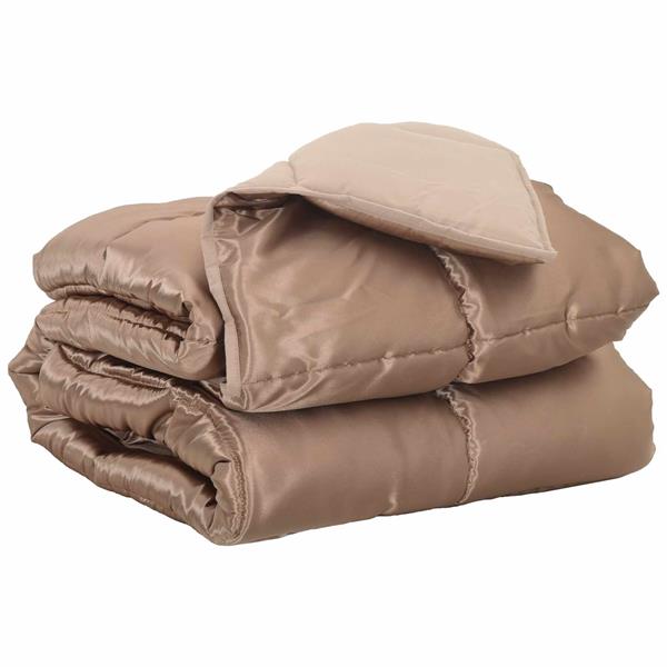 Grote foto vidaxl vol jaar dekbed goud 200 x 140 cm satijn en microfiber huis en inrichting bedden