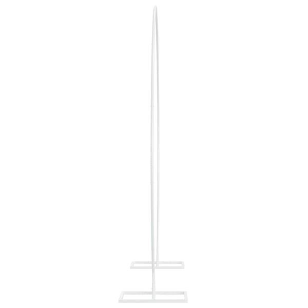 Grote foto vidaxl trouwrand wit 220 x 45 x 200 cm staal tuin en terras overige tuin en terras