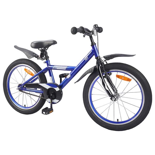 Grote foto vidaxl kinderfiets 20 inch voor 6 11 jaar oud donkerblauw fietsen en brommers herenfietsen