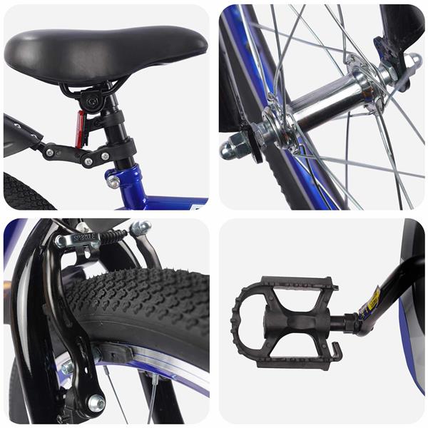 Grote foto vidaxl kinderfiets 20 inch voor 6 11 jaar oud donkerblauw fietsen en brommers herenfietsen