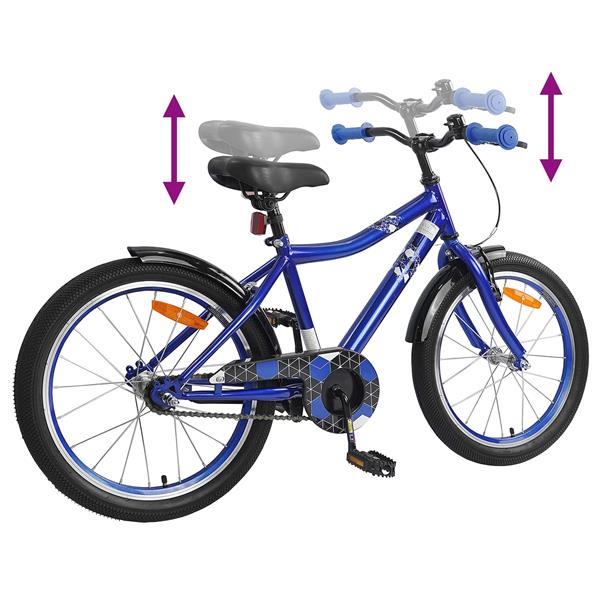 Grote foto vidaxl kinderfiets 20 inch voor 6 11 jaar oud donkerblauw fietsen en brommers herenfietsen