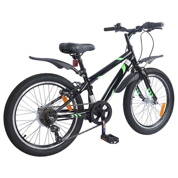 Grote foto vidaxl kinderfiets 20 inch 6 speed voor 6 11 jaar oud zwart fietsen en brommers herenfietsen