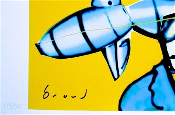 Grote foto herman brood rocket schientist antiek en kunst litho en zeefdrukken