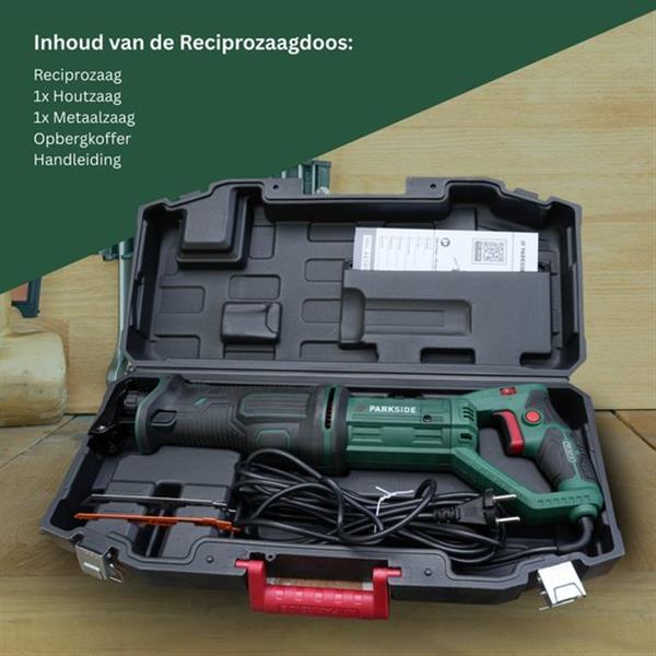 Grote foto parkside reciprozaag pfs850 met koffer doe het zelf en verbouw gereedschappen en machines