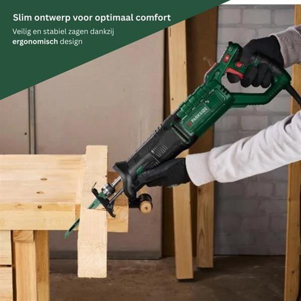 Grote foto parkside reciprozaag pfs850 met koffer doe het zelf en verbouw gereedschappen en machines