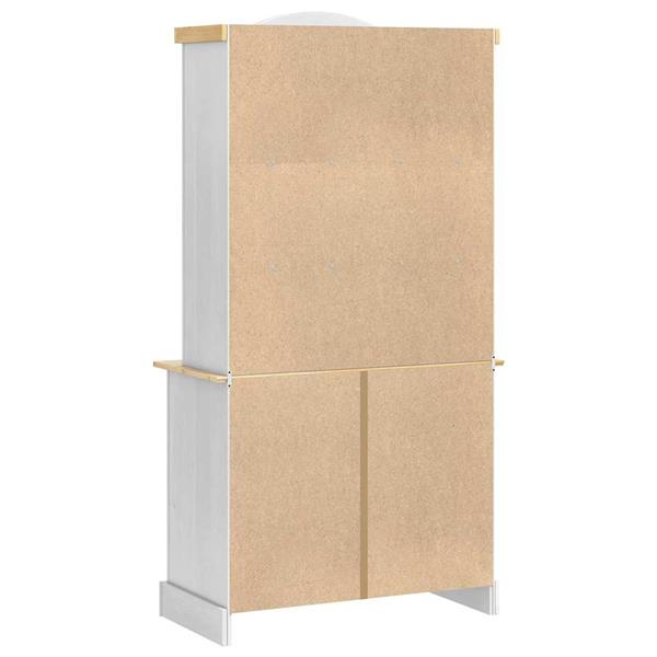 Grote foto vidaxl dressoir met lade wit 100 x 48 5 x 179 cm massief grenenhout huis en inrichting overige