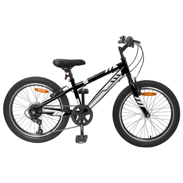 Grote foto vidaxl mountainbike 24 inch 6 speed voor 8 12 jaar oud zwart fietsen en brommers herenfietsen