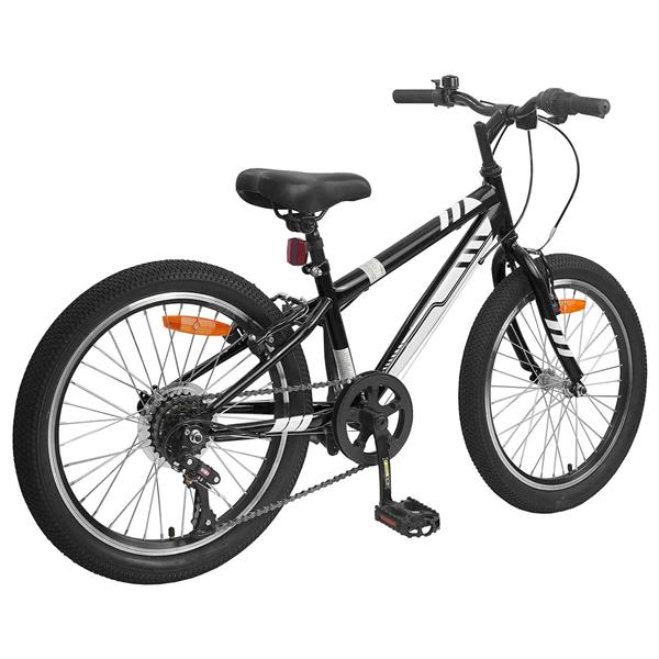 Grote foto vidaxl mountainbike 24 inch 6 speed voor 8 12 jaar oud zwart fietsen en brommers herenfietsen