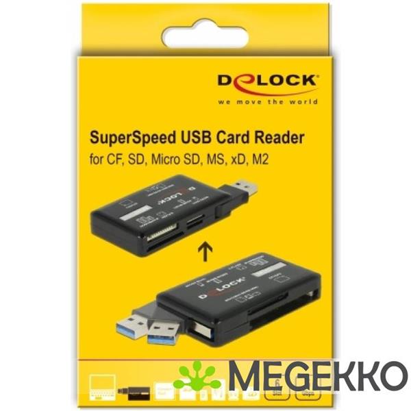 Grote foto delock 91758 superspeed usb 5 gbps kaartlezer voor cf sd micro sd ms m2 xd geheugenkaarten computers en software netwerkkaarten routers en switches