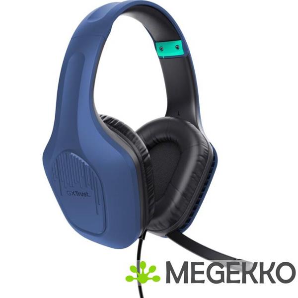 Grote foto trust gxt 415b zirox bedraad blauw audio tv en foto koptelefoons