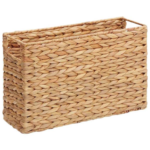 Grote foto vidaxl tijdschrift manden 2 pcs naturel 39 x 14 x 25 cm waterhyacint doe het zelf en verbouw materialen en producten