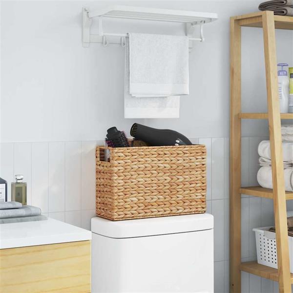 Grote foto vidaxl tijdschrift manden 2 pcs naturel 39 x 14 x 25 cm waterhyacint doe het zelf en verbouw materialen en producten