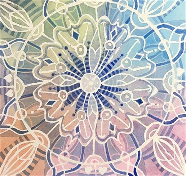 Grote foto kunsthandel gennep mandala ice crystal 2020 antiek en kunst modern