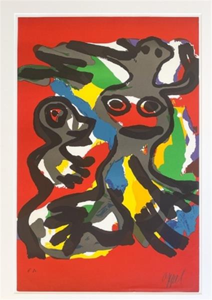 Grote foto nieuw werk van corneille herman brood e.a. antiek en kunst overig