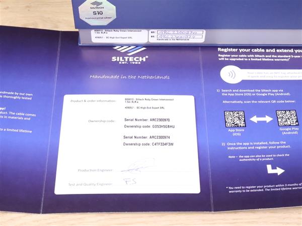 Grote foto siltech ruby crown s10 40th anniversary highend audio interconnects xlr 1 5 metre audio tv en foto onderdelen en accessoires