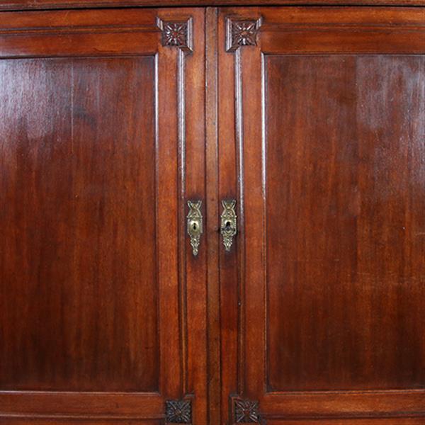 Grote foto hollands neoclassicistisch kabinet met afneembaar hekje in zeer fraaie patina ca 1800 no.892955 antiek en kunst stoelen en banken