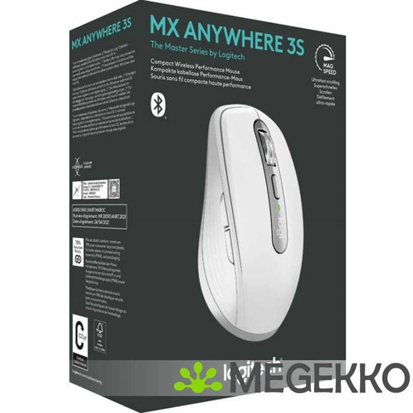 Grote foto logitech mx anywhere 3s draadloze muis computers en software overige computers en software