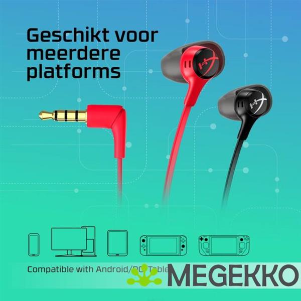 Grote foto hyperx cloud earbuds ii in ear draadloos rood audio tv en foto koptelefoons